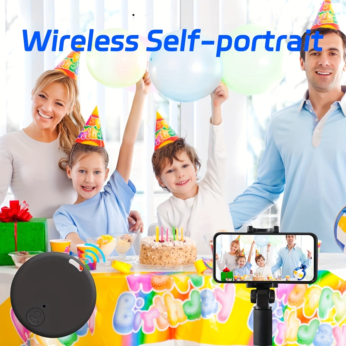 [6pcs Smart Tracker] 6pcs Smart Tracker, 365 Days Battery Life | iPad/iPhone/Android Compatible, Remote Camera Control & Alarm Anti-Loss Device for Keys/Wallet/Pets/Luggage (No Monthly Fee) 2025 New