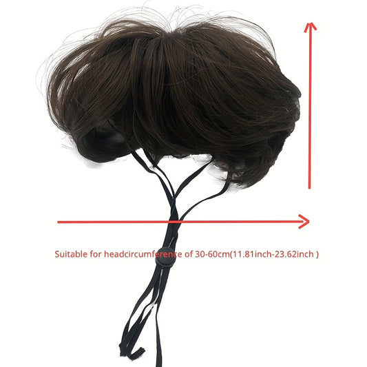 Pet Party Perfection: Solid Color Cosplay Wig for Cats & Dogs - Comfortable, Easy-Wear Dress-Up Accessory for Small & Medium Pets