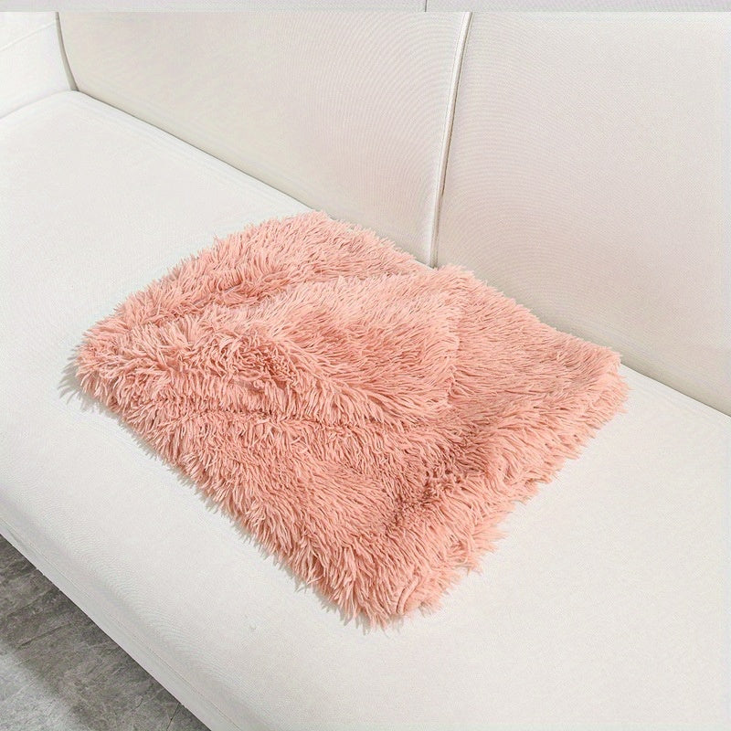 [Warm Luxurious Pet Blanket Comfort] Luxurious Plush Pet Blanket for Cats & Dogs - Machine Washable, Winter Warmth Comfort Mat for Nests and Sofas