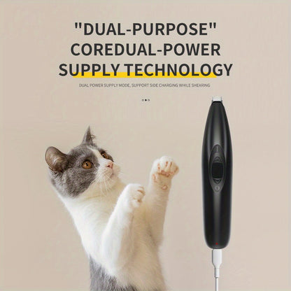 1pc Professional Pet Hair Trimmer And Nail Grooming Tool For Cats And Dogs - Quiet And Safe Clippers For Precise Cuts And Comfortable Grooming