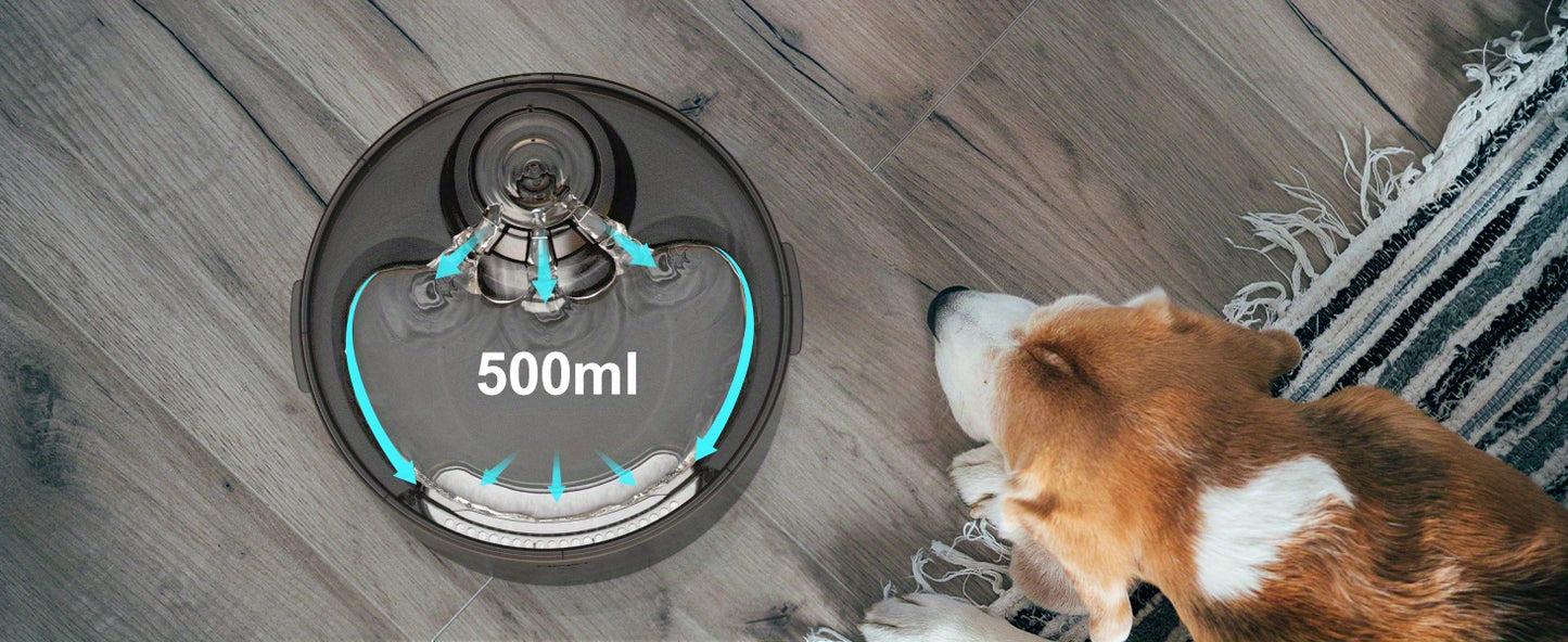 [NPET | Automatic] NPET 2 Gallon/270oz/8L Large Automatic Dog Water Fountain, DF30 Dog Water Bowl Dispenser | Pet Water Fountain with Splatter Guard, Cleaning Kit for Large Dogs & Multiple Pets, Without Battery