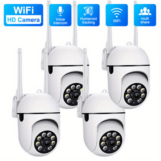 1080P Hd Indoor/Outdoor Security Camera With 2-Way Audio, Wi-Fi Enabled, Pan/Tilt/Zoom, Motion Tracking - Perfect For Babies & Pets, Color Night Vision