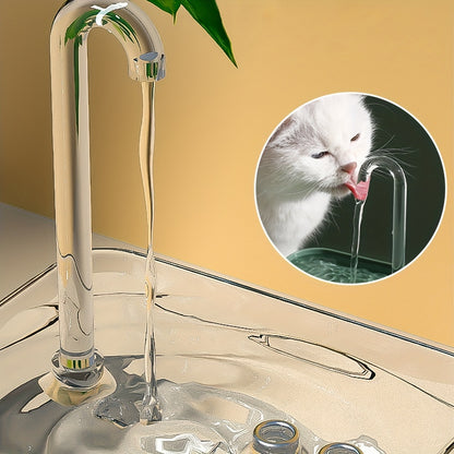 Cat Water Fountain, Pet Water Fountain With Faucet Design For Indoor Cats, Automatic Circulation Cat Water Drinking Dispenser