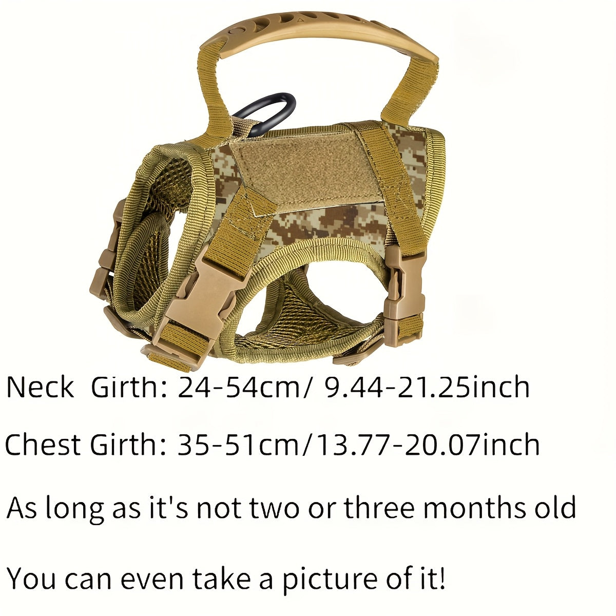 [Durable Cat Vest] Durable 600D Nylon Tactical Cat Vest with Adjustable Straps & Red Cross Patch | Chest Harness for Small Dogs & Cats, Secure Leash Attachment, Ergonomic Design for Training & Outdoor Adventures, Cat Vest Har