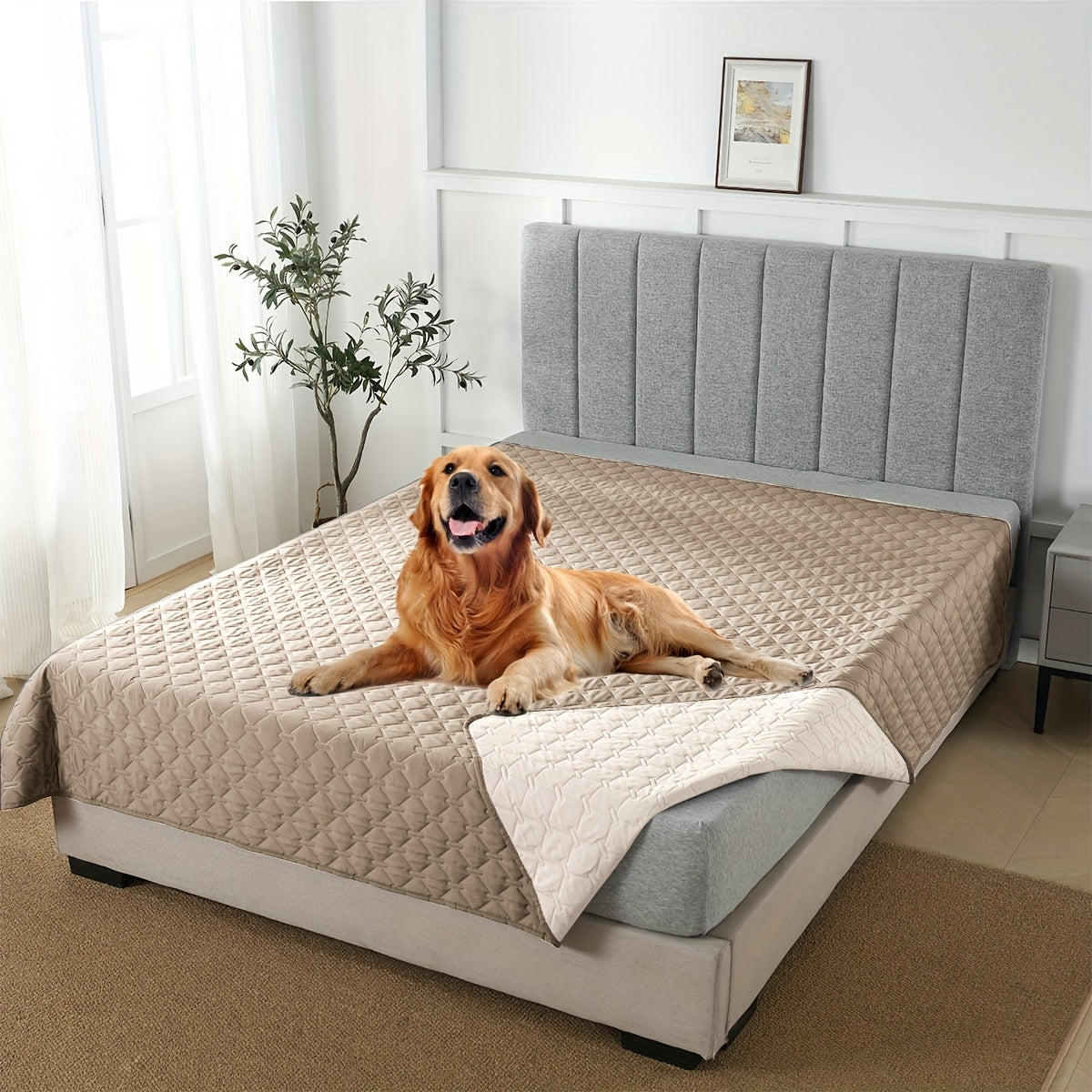 [Waterproof Dog Bed Cover Protector] Double-Sided Waterproof Dog Bed Cover Pet Blanket Sofa Couch Furniture Protector For Dogs