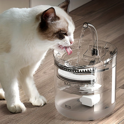 [Smart Pet Water Fountain] USB Rechargeable Smart Pet Water Fountain - Automatic Water Circulation, Filter, Keeps Pets Hydrated In Summer For Cats & Dogs