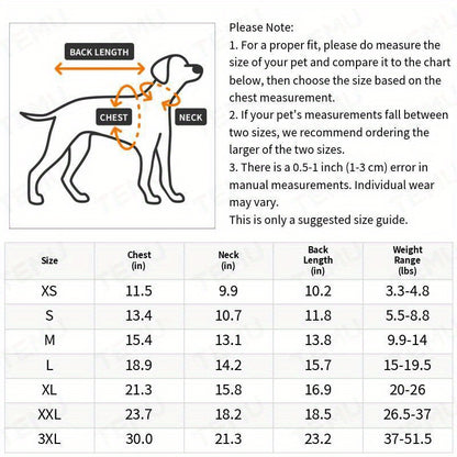 1pc Solid Color Dog Winter Warm Coat Thickened Padded Pet Jacket Soft Comfortable Dog Clothes For Cold Weather