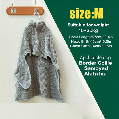 [1 Microfiber Body Towel] 1pc Microfiber Body Towel, Pet Bath Towel Drying Coral Fleece Bath Towel, Water Absorbent Quick-drying Dog Bathrobe