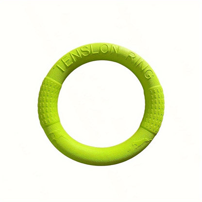 1pc Durable Dog Flying Discs - Interactive Pet Toys For Training, Pulling, And Chewing - Floats On Water