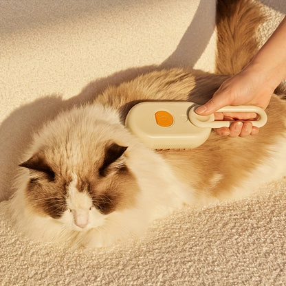 Pet Spray Massage Comb, Cat Steam Grooming Brush with Water Dispenser for Shedding Control