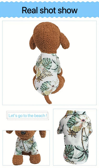 Small Breed Pet Shirt - Breathable Thin Summer Clothing for Cats and Dogs - Hand Wash Only, All-Season Wear for Spring and Autumn
