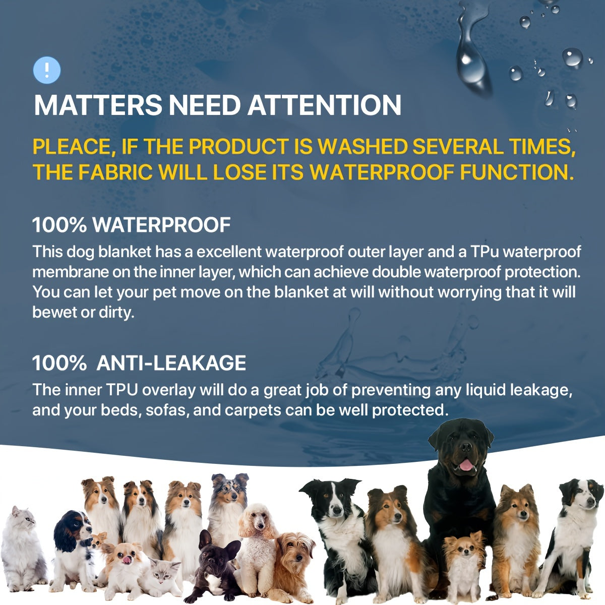 [Waterproof Dog Bed Cover Protector] Double-Sided Waterproof Dog Bed Cover Pet Blanket Sofa Couch Furniture Protector For Dogs