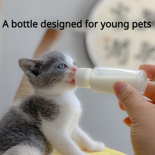 1pc 60ml Pet Milk Feeding Bottle - Soft, Small Nipples for Easy Feeding, Measurement Scale for Accurate Feeding, Essential Pet Nursing Supplies for Kittens and Small Pets