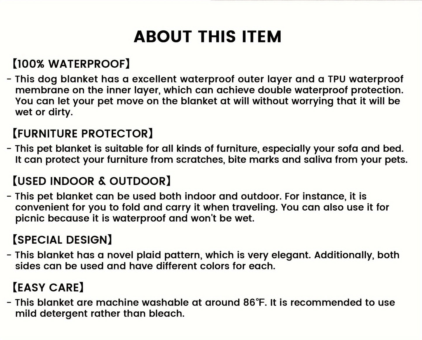 [Waterproof Dog Bed Cover Protector] Double-Sided Waterproof Dog Bed Cover Pet Blanket Sofa Couch Furniture Protector For Dogs