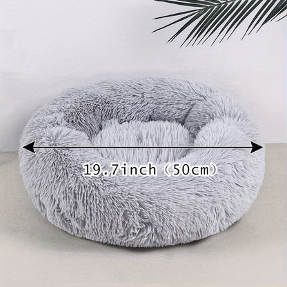 Plush Pet Nest Cat Dog Universal Round Nest Cat Mattress Soft Comfortable Bottom Non-slip Cat Nest