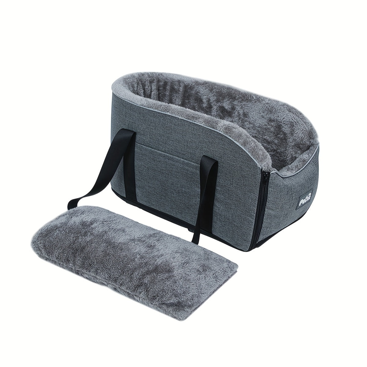 [Cozy Pet Car Seat] PETFANGFANG Portable Cozy Pet Car Seat | Polyester Dog & Cat Travel Bag for Small to Medium Pets with Secure Buckle Closure