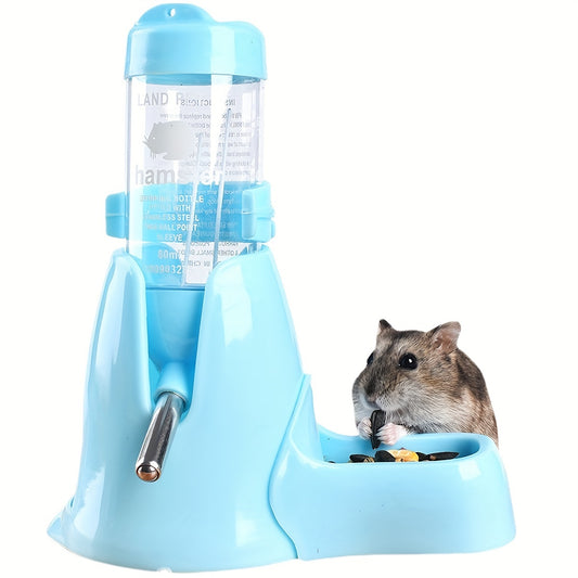 3-in-1 Hamster Water Dispenser, 2.71oz/4.23oz Plastic Feeder for Small Pets, Hamster, Sand Rat, Flower Branch Mouse