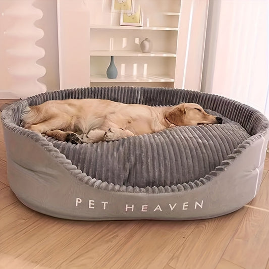Upgraded Pet Bed – All-Season Dog & Cat House, Machine-Washable Soft Cushion, Warm & Cooling Mat for Small Medium Large Pets, Indoor Outdoor Use, The Perfect Gift for Your Pet