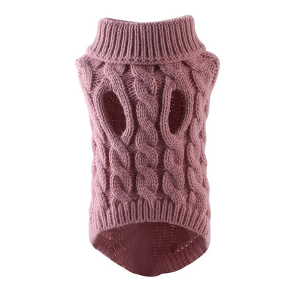 Small to Medium Breeds Cozy Knit Warm Pullover Pet Sweater for Cats & Dogs - Machine Washable