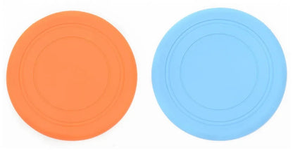 1pcs Funny Silicone Flying Saucer Dog Cat Toy Dog Game Flying Discs Resistant Chew Puppy Training Interactive Pet Supplies New