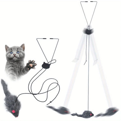 Juguete para gatos para colgar en la puerta, alivia el estrés en la sala de estar. Juguete para gatos para colgar en la puerta.