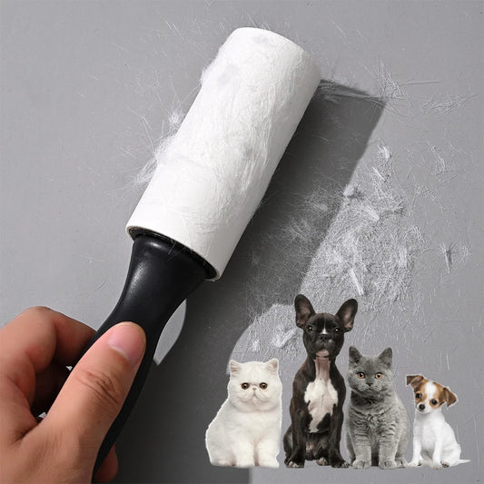 Sticky Lint Roller for Pet Hair Extra-Sticky Lint Roller for Dog Cat Hair Removal Clothes Furniture Cleaning Household Accessory