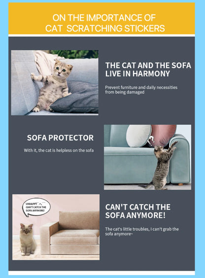 Cinta antiarañazos para gatos, protector de muebles, transparente, autoadhesiva, para entrenamiento de mascotas, 30 x 29 m