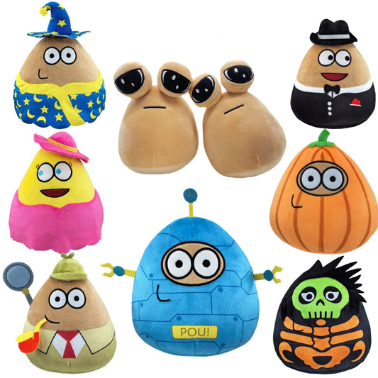 22cm Hot Game My Pet Alien Pou Plush Toy Furdiburb Emotion Alien Plushie Stuffed Animal Pou Doll