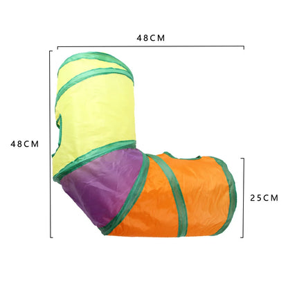 Túnel para gatos, suministros para mascotas, túnel de juego plegable para gatos, juguete transpirable para gatos, barril de perforación para interiores, papel ruidoso