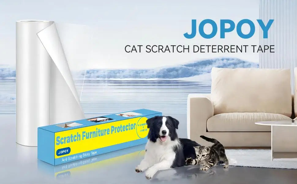 Cinta antiarañazos para gatos, protector de muebles, transparente, autoadhesiva, para entrenamiento de mascotas, 30 x 29 m