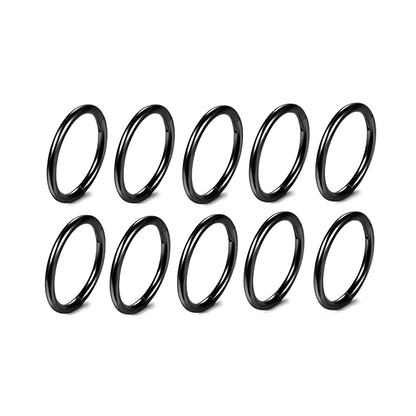 5/10Pcs 16G Nose Ring Hoop Stainless Steel Hinged Nose Rings Septum Clicker Tragus Helix Cartilage Daith Rook Earring Piercing
