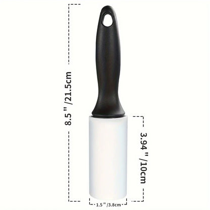 1 One Handle 40 Sheets Sticky Lint Roller Pet Hair Remover Clothes