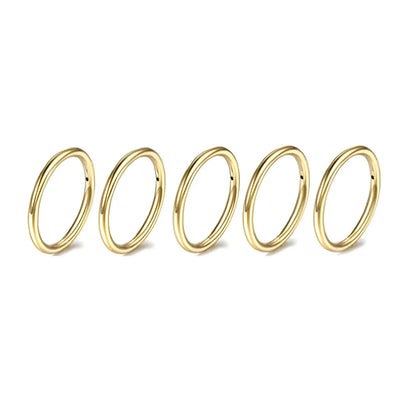 5/10Pcs 16G Nose Ring Hoop Stainless Steel Hinged Nose Rings Septum Clicker Tragus Helix Cartilage Daith Rook Earring Piercing