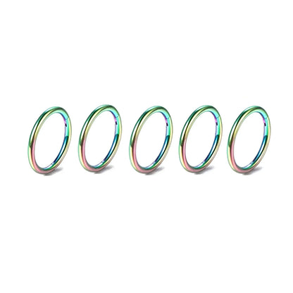 5/10Pcs 16G Nose Ring Hoop Stainless Steel Hinged Nose Rings Septum Clicker Tragus Helix Cartilage Daith Rook Earring Piercing