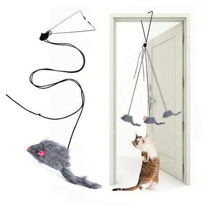 Juguete para gatos para colgar en la puerta, alivia el estrés en la sala de estar. Juguete para gatos para colgar en la puerta.