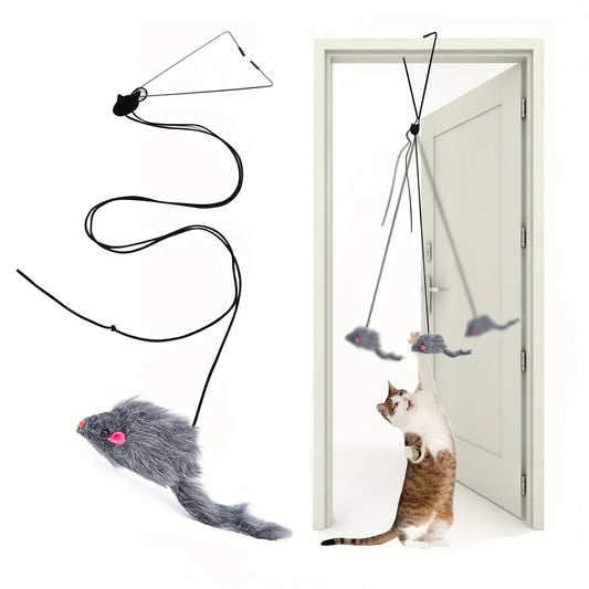 Juguete para gatos para colgar en la puerta, alivia el estrés en la sala de estar. Juguete para gatos para colgar en la puerta.