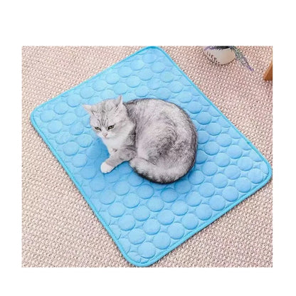 Esterilla autorefrescante para perros, gatos y mascotas, almohadilla refrescante para dormir, manta de verano, lavable, de seda fría, transpirable.