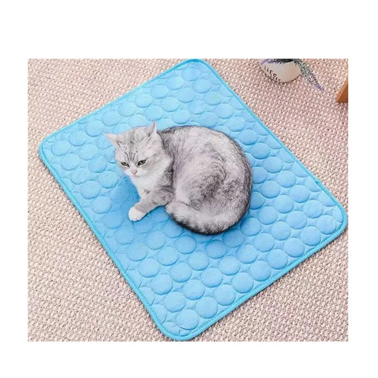 Esterilla autorefrescante para perros, gatos y mascotas, almohadilla refrescante para dormir, manta de verano, lavable, de seda fría, transpirable.