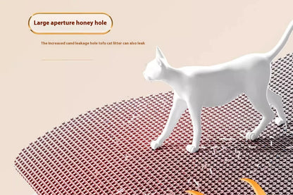 Alfombrilla extragrande para arena de gatos, resistente, impermeable, de 2 capas, antideslizante, lavable, protector de suelo para mascotas, caja de arena, tapón de arena