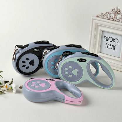 3m 5m Nylon Pet Dog Leash Automatic Retractable Extending Rope Puppy Walking Running Traction Roulette For Small Big Dogs Cats
