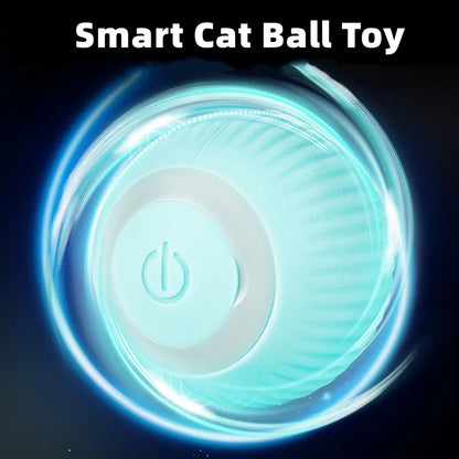 Pelota eléctrica para gatos, juguete inteligente con ruedas automáticas, interactivo para entrenar, juguete para jugar en interiores.
