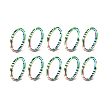 5/10Pcs 16G Nose Ring Hoop Stainless Steel Hinged Nose Rings Septum Clicker Tragus Helix Cartilage Daith Rook Earring Piercing