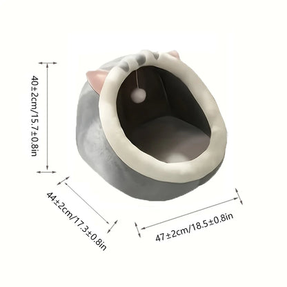 Cama para gatos de sueño profundo, cálida cesta para mascotas, acogedora casa para gatos, cojín para tumbona, tienda de campaña para gatos, tapete muy suave para perros pequeños, bolsa, cueva, cama para gatos