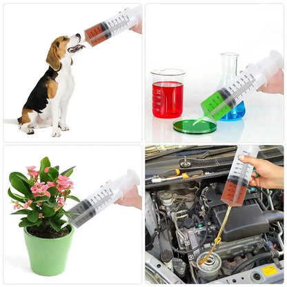 Syringe Large Syringes Reusable Pump Measuring with Scale Syringe with Tube Pet Feeding Seringa Oil Glue Water Applicator