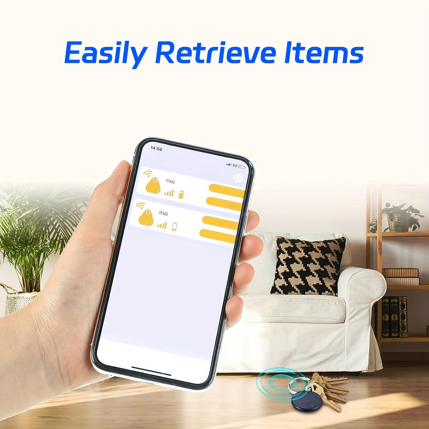 [6pcs Smart Tracker] 6pcs Smart Tracker, 365 Days Battery Life | iPad/iPhone/Android Compatible, Remote Camera Control & Alarm Anti-Loss Device for Keys/Wallet/Pets/Luggage (No Monthly Fee) 2025 New