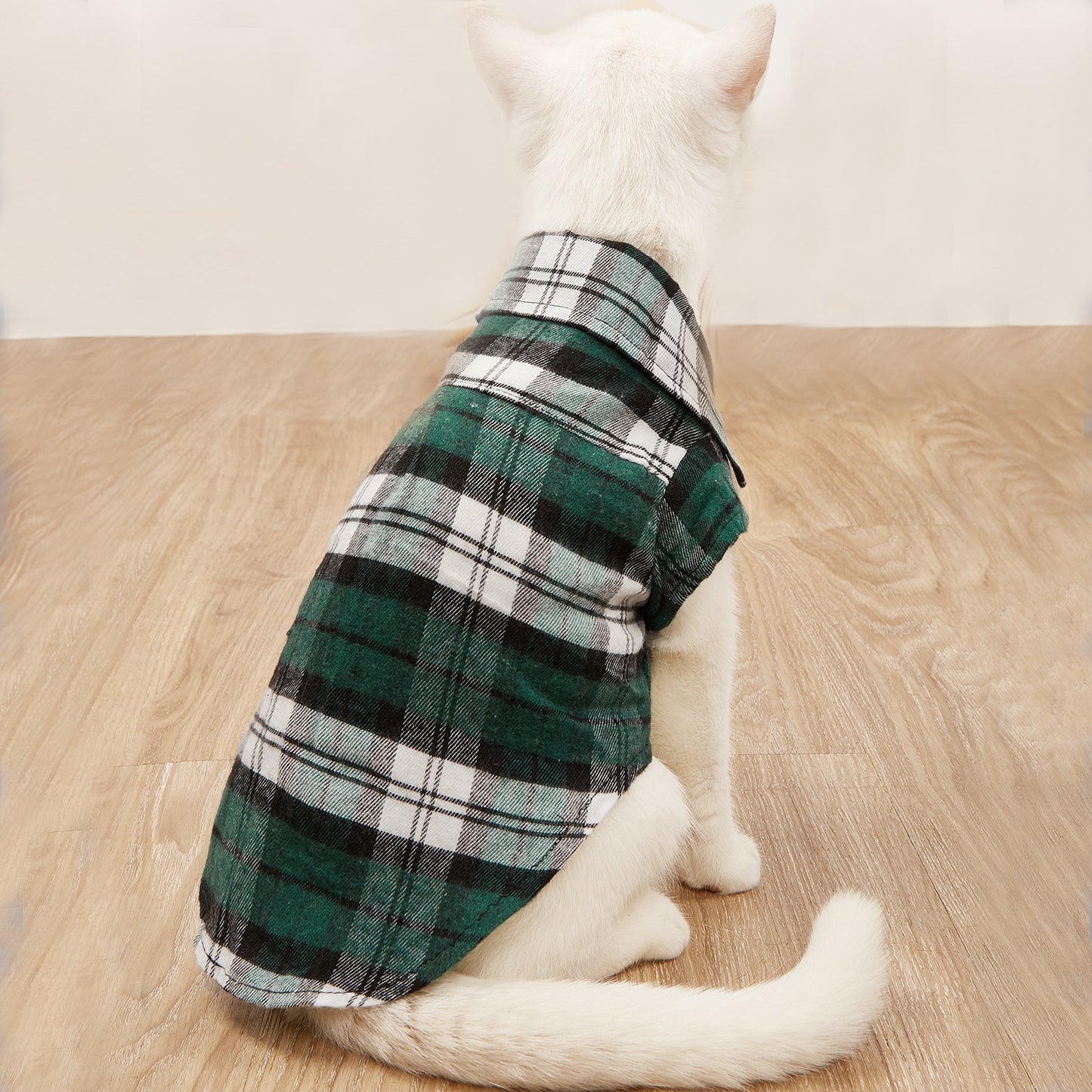 Stylish Plaid Comfort Shirts for Small Pets: Easy-Button, Soft & Durable Design - Perfect for Chic Dogs & Cats!