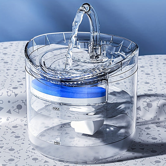[Smart Pet Water Fountain] USB Rechargeable Smart Pet Water Fountain - Automatic Water Circulation, Filter, Keeps Pets Hydrated In Summer For Cats & Dogs