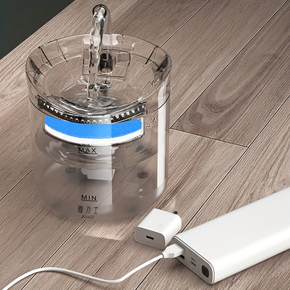 [Smart Pet Water Fountain] USB Rechargeable Smart Pet Water Fountain - Automatic Water Circulation, Filter, Keeps Pets Hydrated In Summer For Cats & Dogs