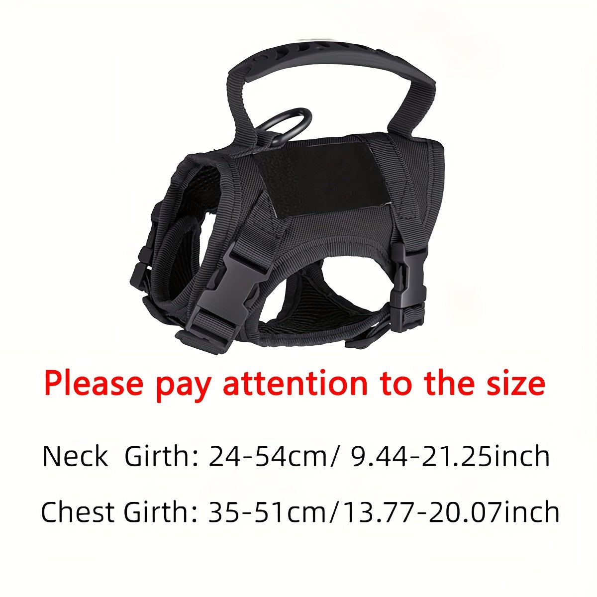 [Durable Cat Vest] Durable 600D Nylon Tactical Cat Vest with Adjustable Straps & Red Cross Patch | Chest Harness for Small Dogs & Cats, Secure Leash Attachment, Ergonomic Design for Training & Outdoor Adventures, Cat Vest Har