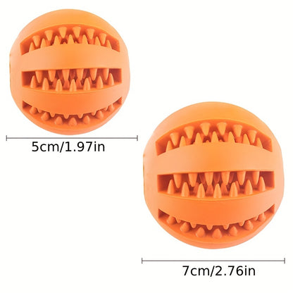1pc Dog Ball Toys for Small Dogs Interactive Elasticity Puppy Chew Toy Tooth Cleaning Rubber Food Ball Toy Pet Stuff Accessories, Large Interactive Dog Ball, Dog Play Equipment, Vibrating Ball for Dogs, Pet Balls, Jolly Ball